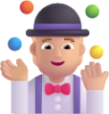 person juggling medium light emoji