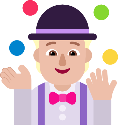 person juggling medium light emoji