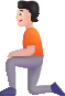 person kneeling light emoji