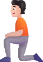 person kneeling light emoji