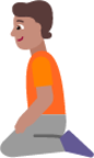 person kneeling medium emoji