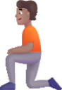 person kneeling medium emoji