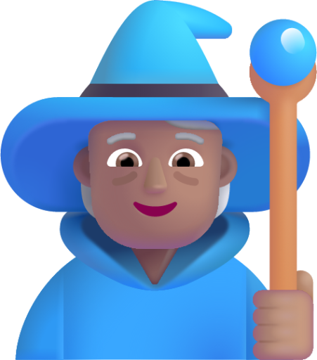 person mage medium emoji