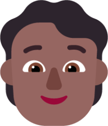 person medium dark emoji