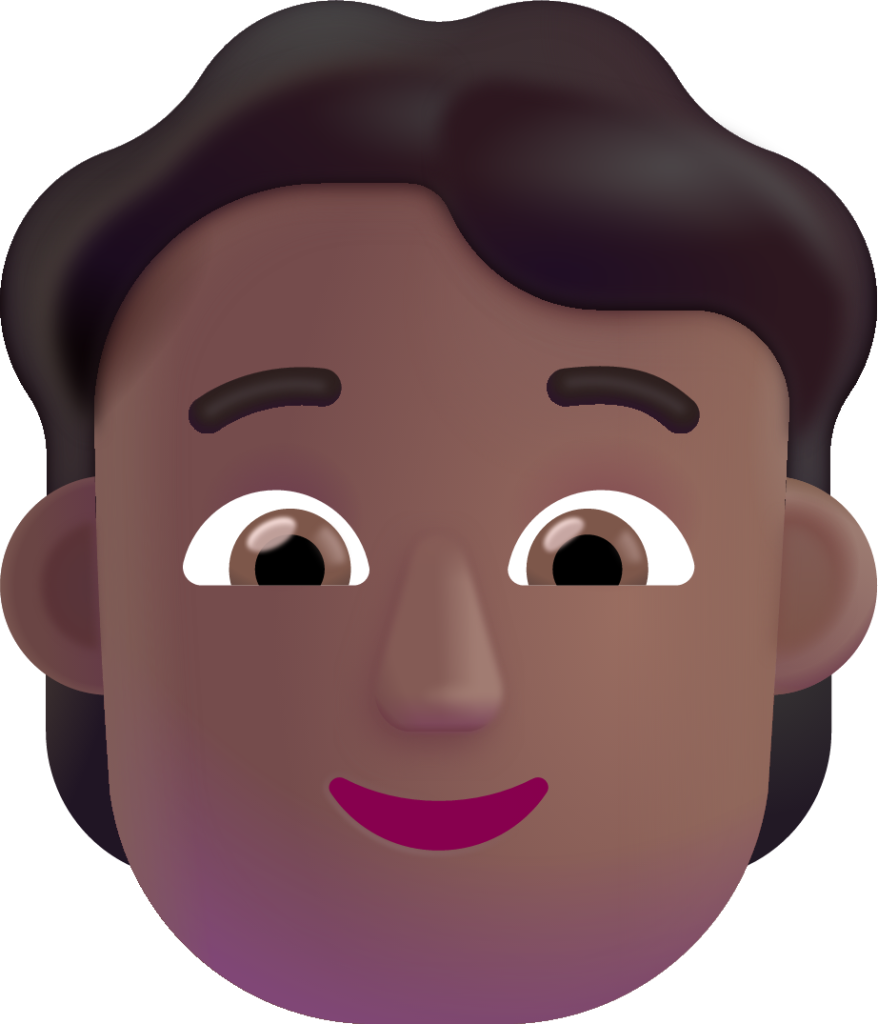 person medium dark emoji