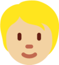 person: medium-light skin tone emoji