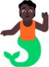 person merpeople dark emoji