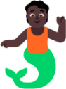 person merpeople dark emoji