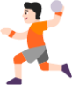 person playing handball light emoji