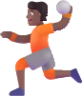 person playing handball medium dark emoji