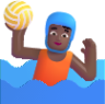 person playing water polo medium dark emoji