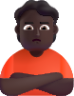 person pouting dark emoji