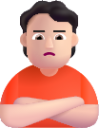 person pouting light emoji