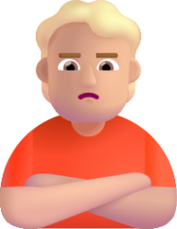 person pouting medium light emoji