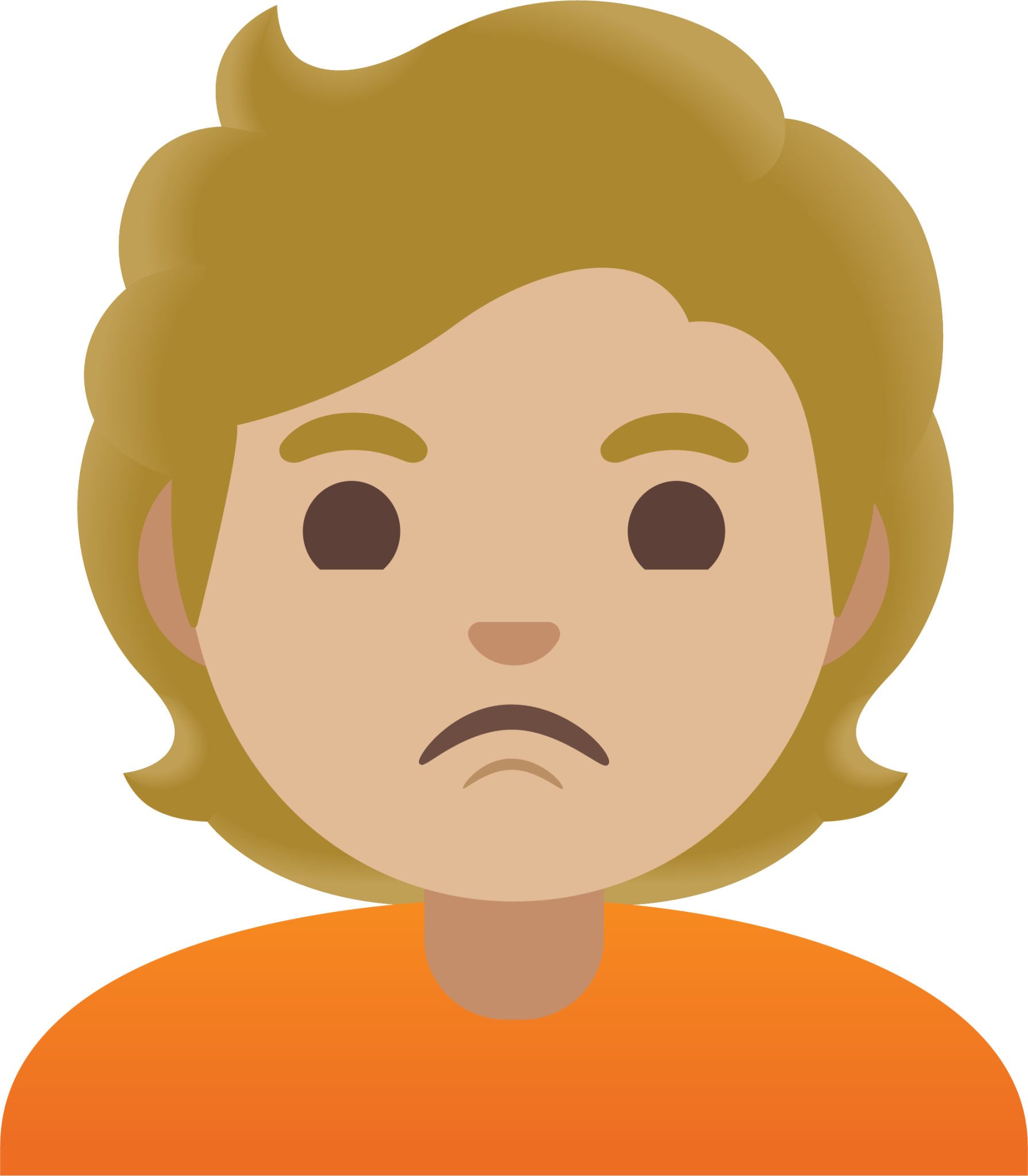 person pouting: medium-light skin tone emoji