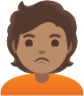 person pouting: medium skin tone emoji