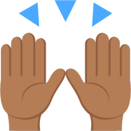 person raising both hands in celebration tone 4 emoji