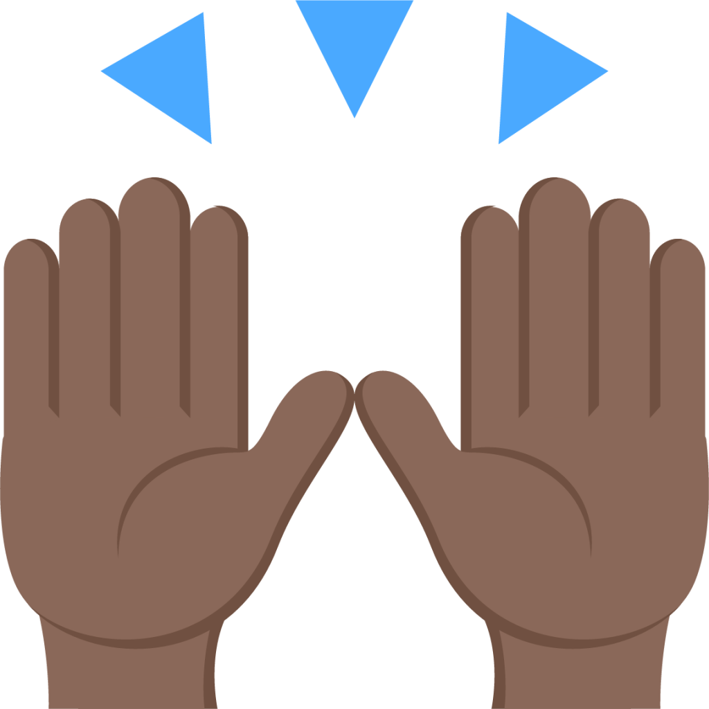 person raising both hands in celebration tone 5 emoji