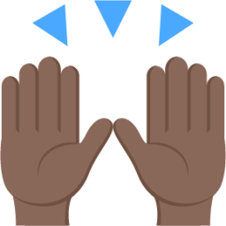 person raising both hands in celebration tone 5 emoji