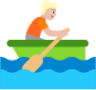 person rowing boat medium light emoji