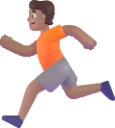 person running medium emoji