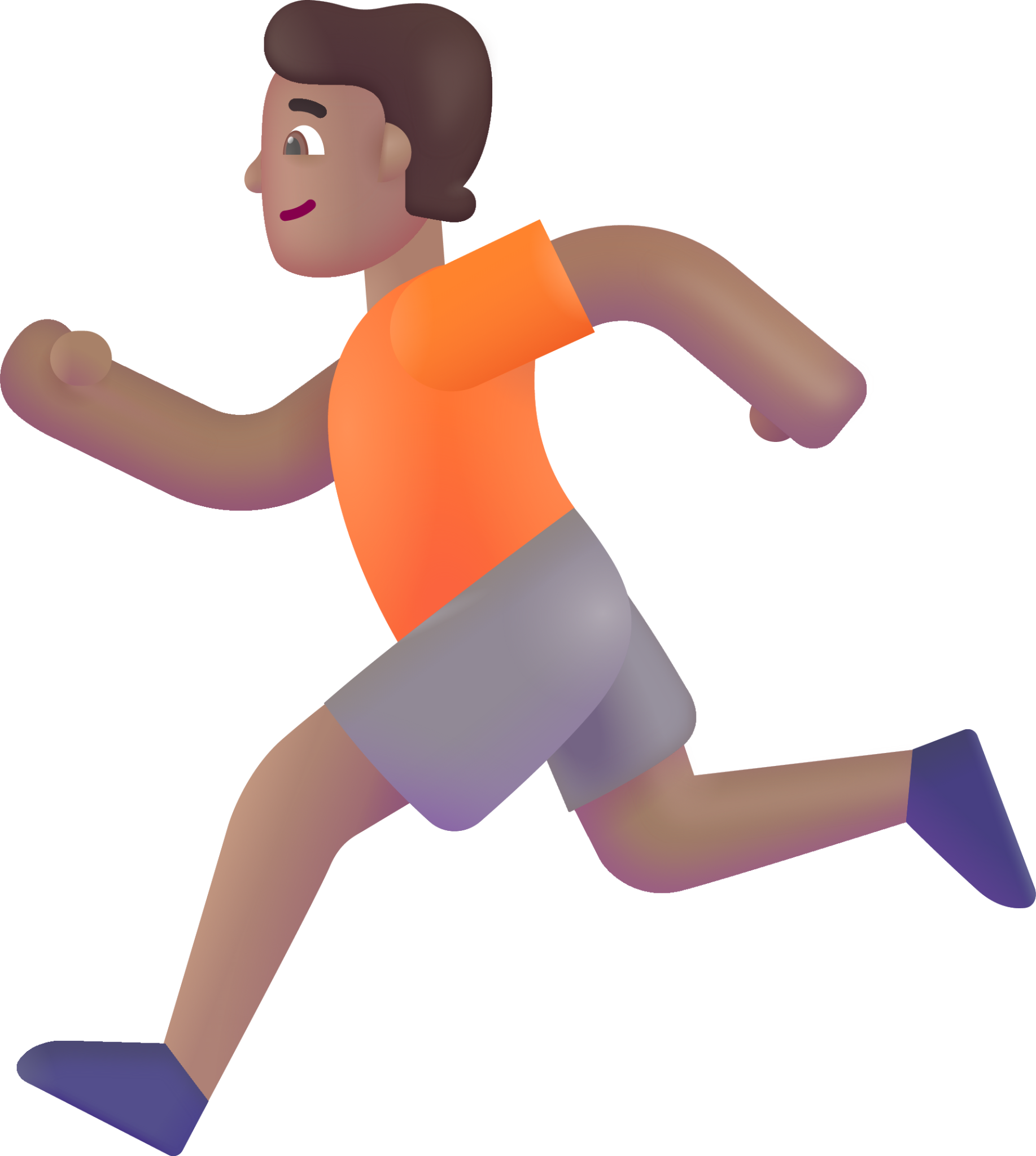 person running medium emoji