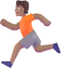 person running medium emoji