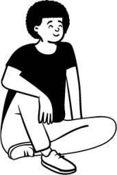 person sitting 12 illustration