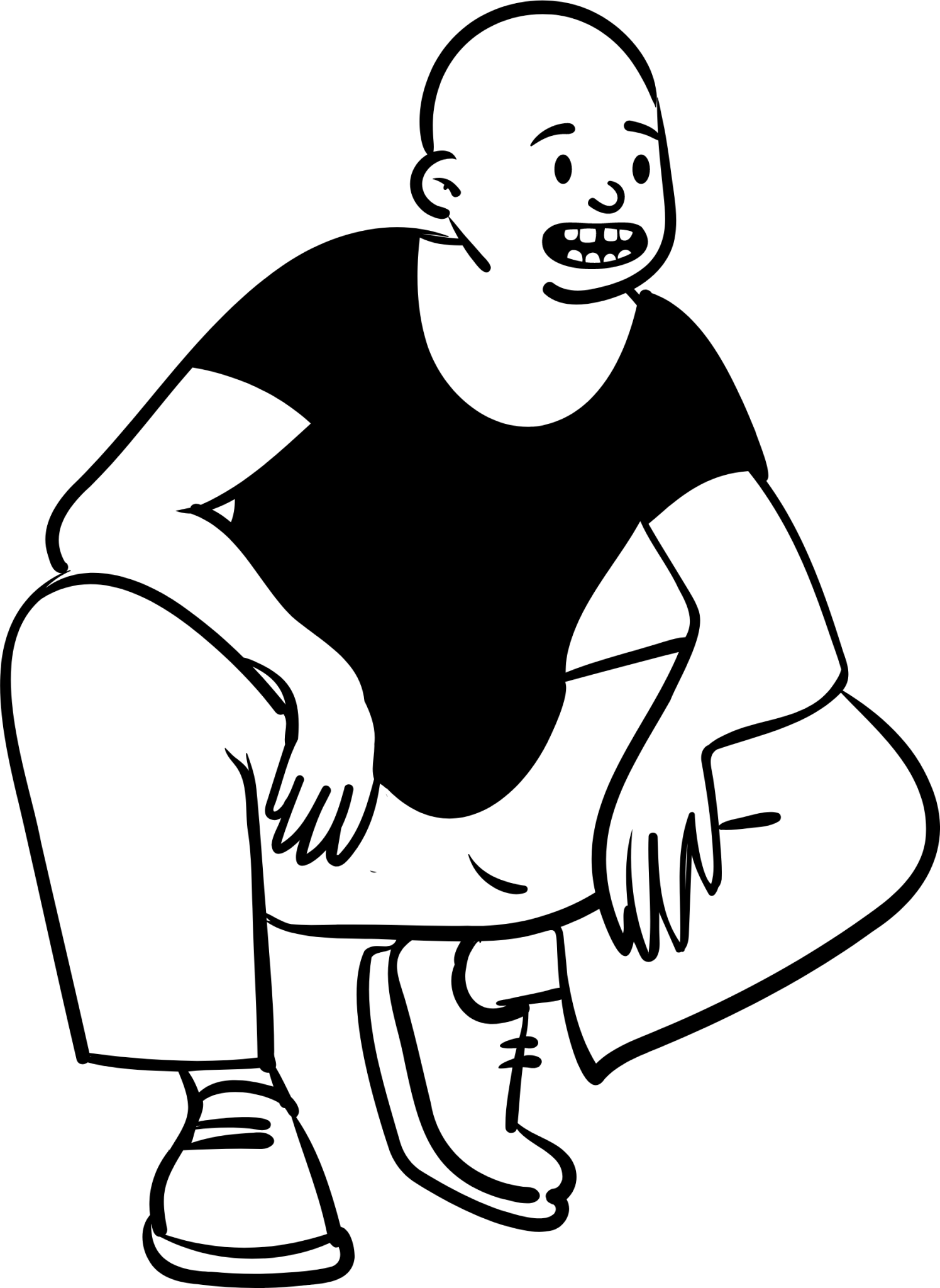 person sitting 4 illustration