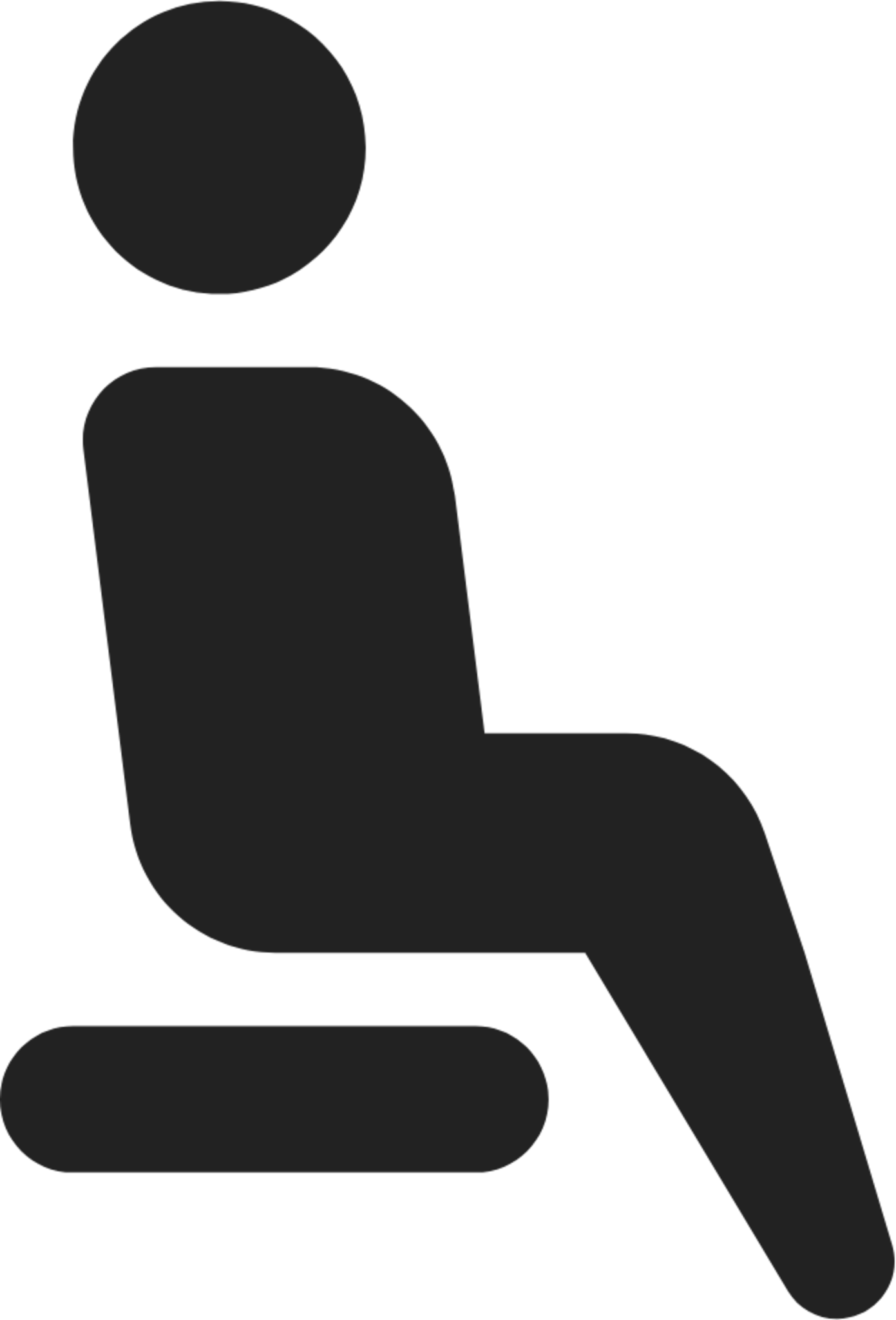 person sitting icon