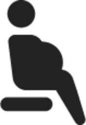 person sitting pregnant icon