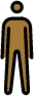 person standing: medium-dark skin tone emoji