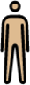 person standing: medium-light skin tone emoji