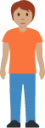 person standing: medium skin tone emoji