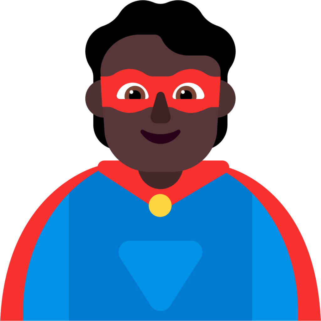 person superhero dark emoji
