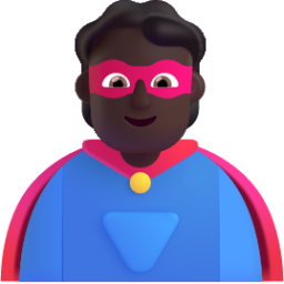 person superhero dark emoji