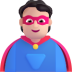 person superhero light emoji