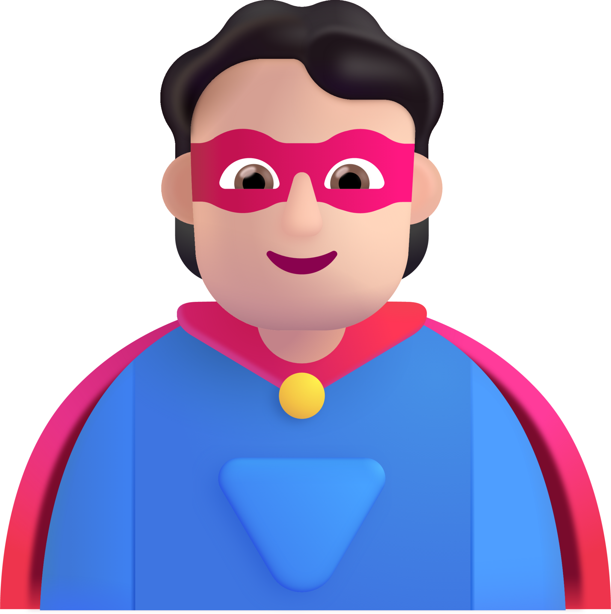 person superhero light emoji