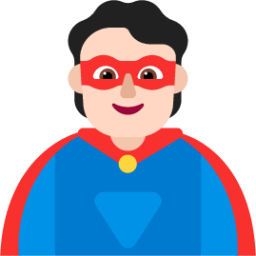 person superhero light emoji
