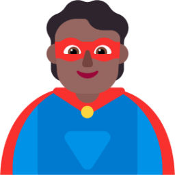 person superhero medium dark emoji