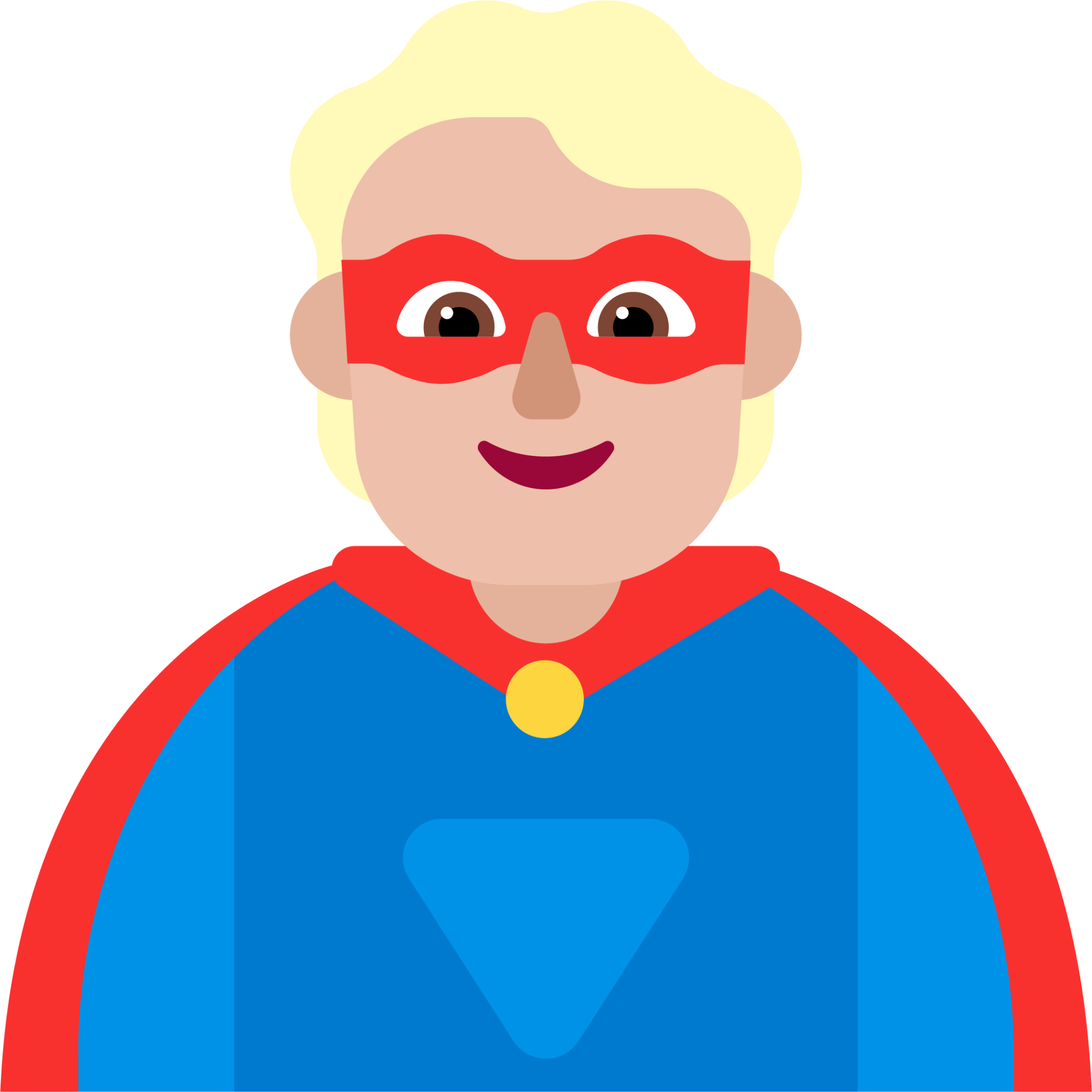 person superhero medium light emoji