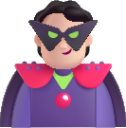 person supervillain light emoji