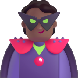 person supervillain medium dark emoji