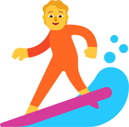 person surfing default emoji