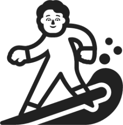 person surfing emoji