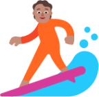 person surfing medium emoji