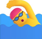 person swimming default emoji