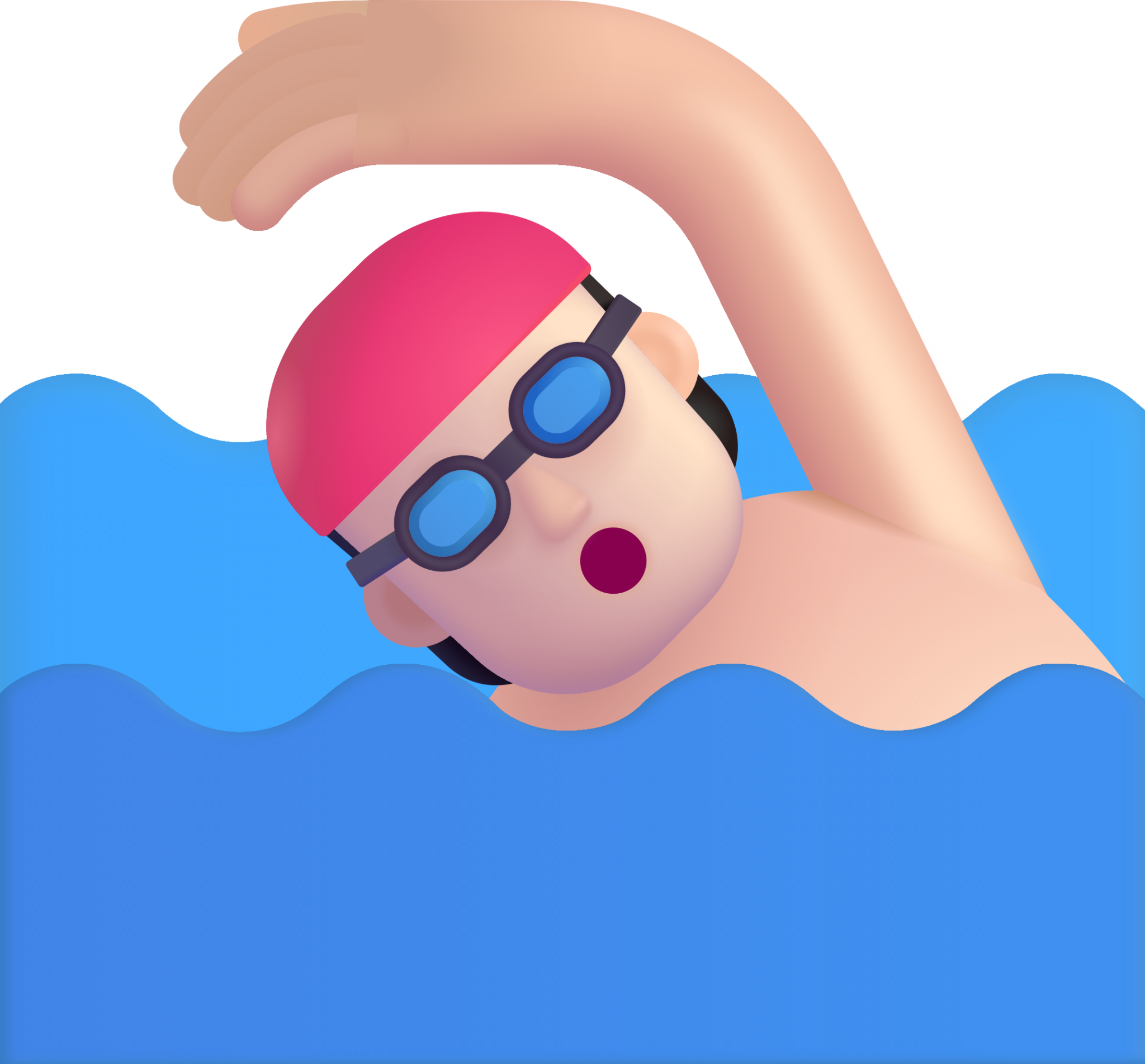 person swimming light" Emoji Download for free – Iconduck