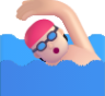 person swimming light emoji