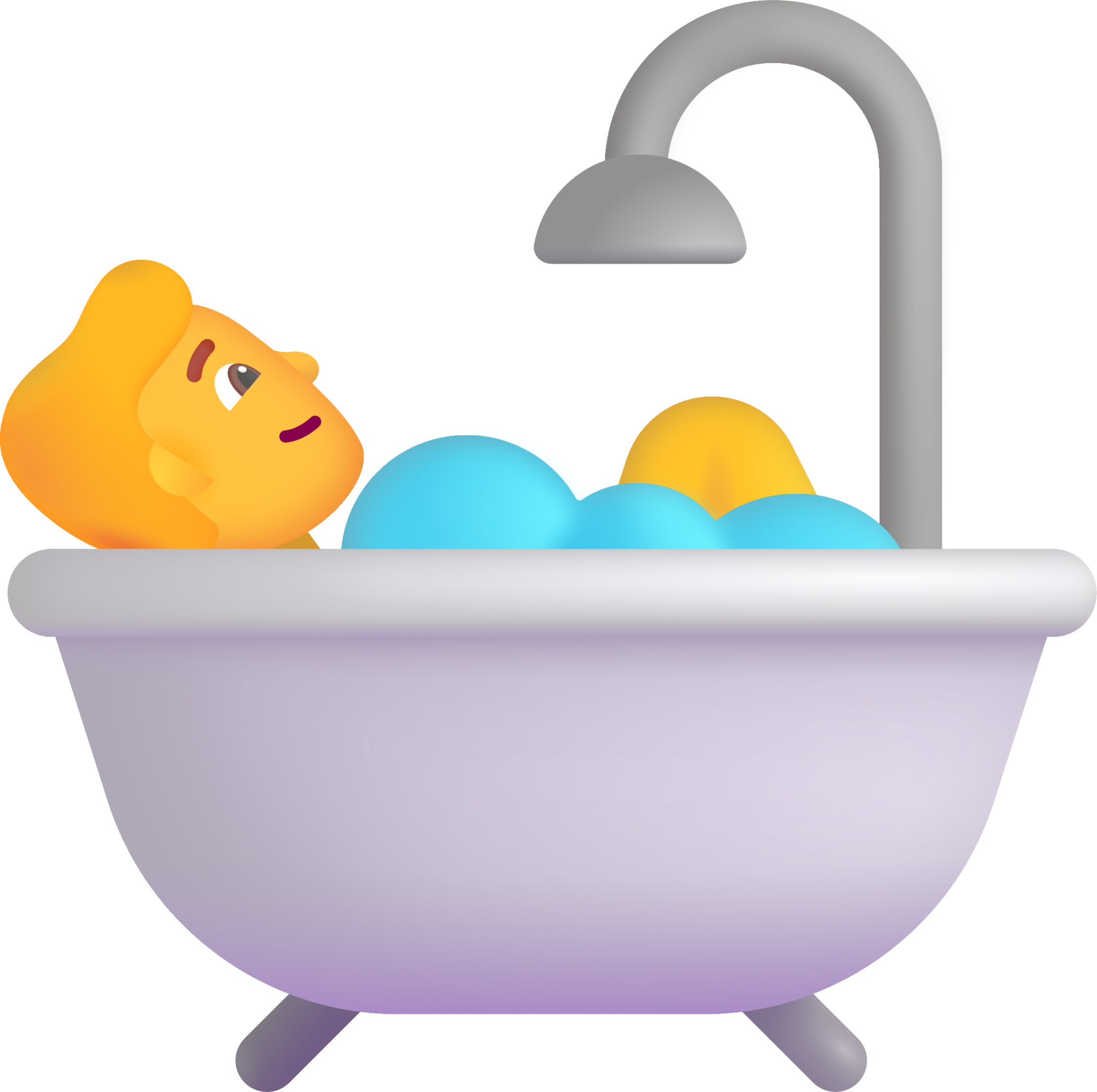person taking bath default emoji